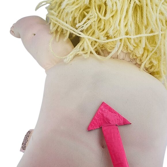 Vintage The Little People Soft Sculptures Xavier Roberts Girl Doll Blonde 1978 - Picture 9 of 13